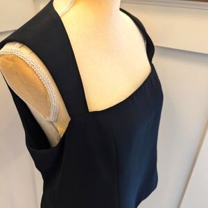 New with Tags Black fully lined zip back women's top Taiga Paris brand